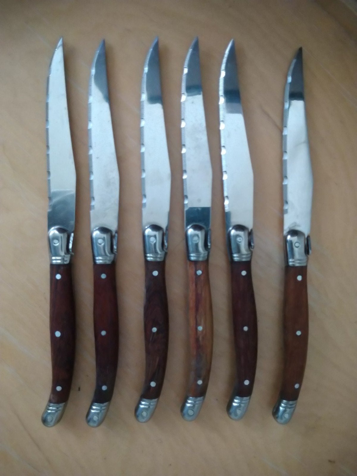 6 steak essen setprijs, Ophalen of Verzenden, Rvs of Chroom