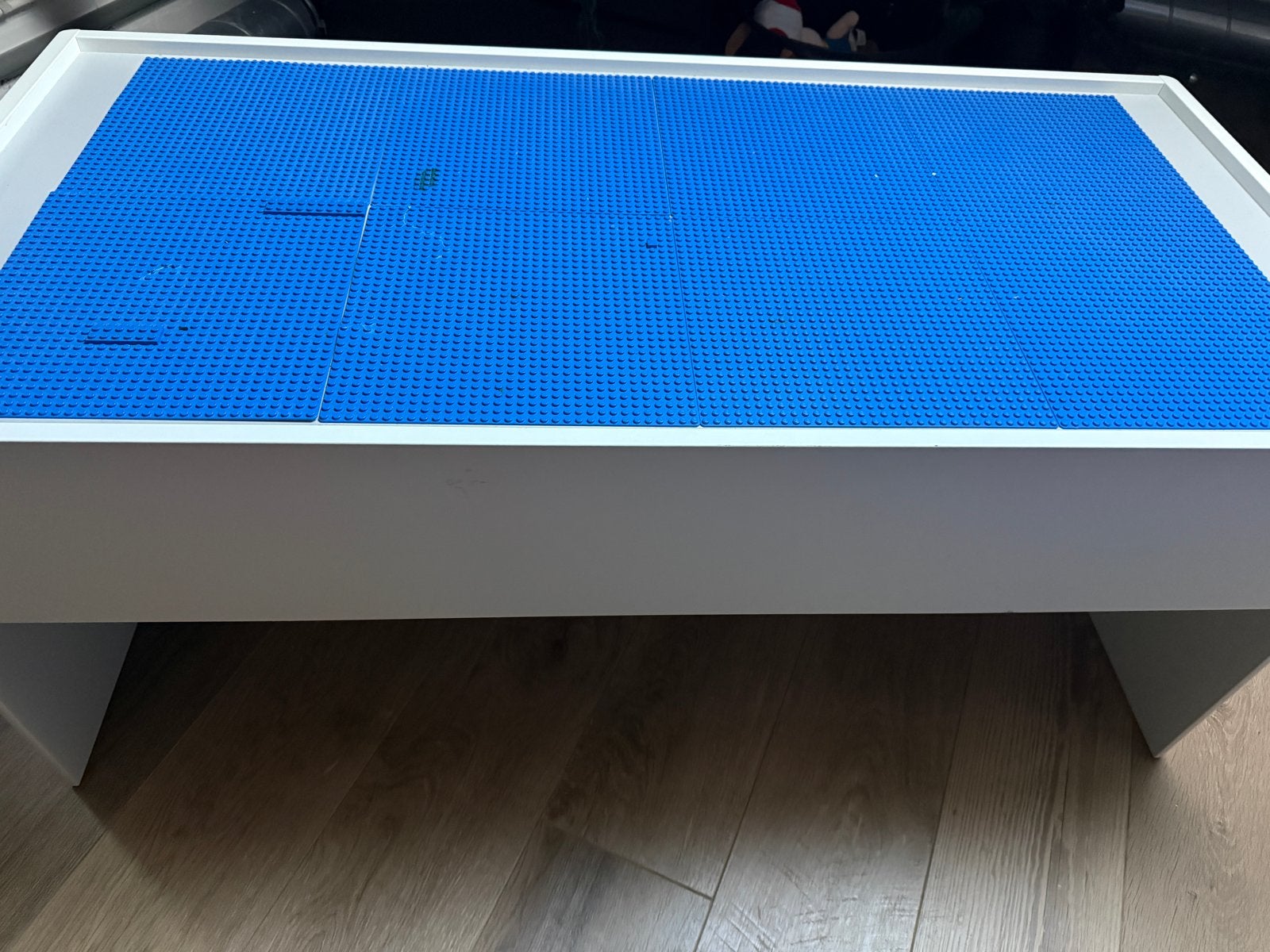Lego speeltafel met opbergruimte en bouwstenen, Ophalen of Verzenden, Gebruikt, Overige merken