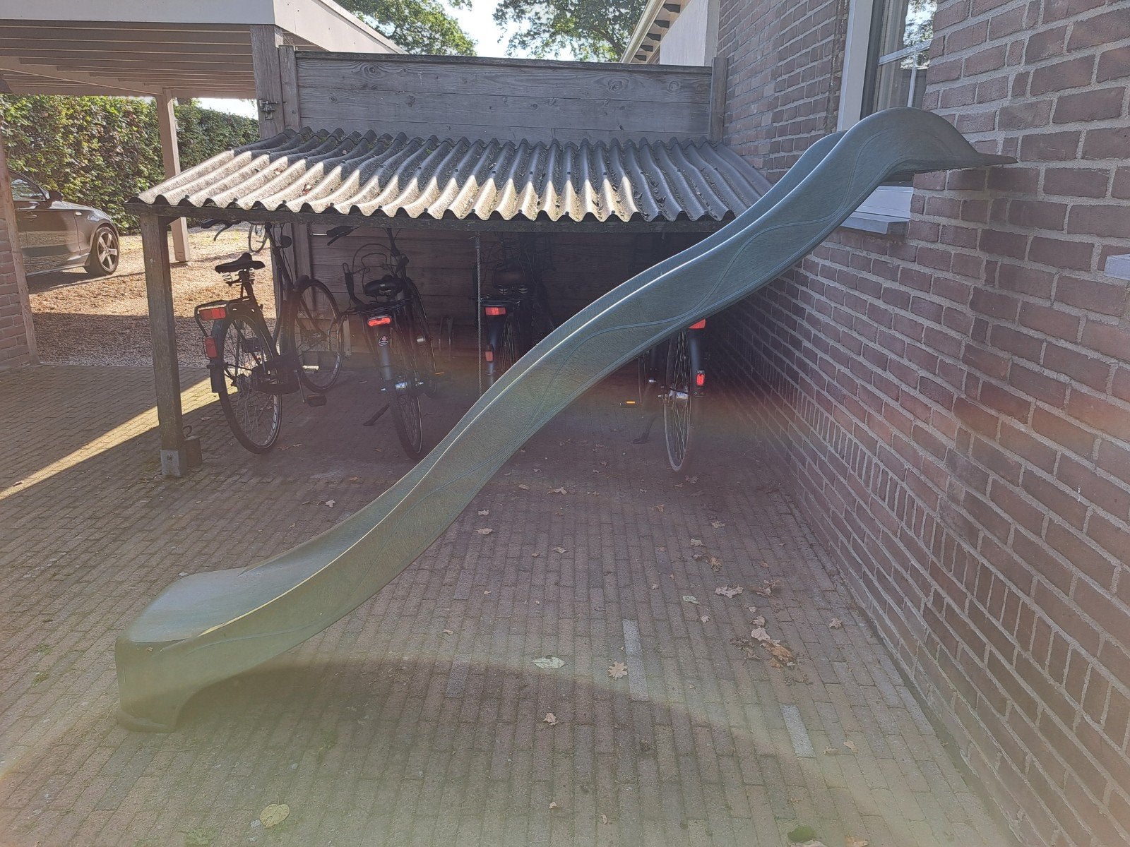 Glijbaan in goede staat - 1.30m hoog 2.10m lang, Ophalen, Zo goed als nieuw