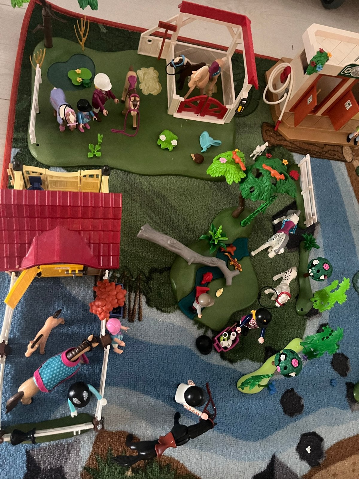 Playmobil camping en manege set, Gebruikt, Gebouw, Complete set, Family fun