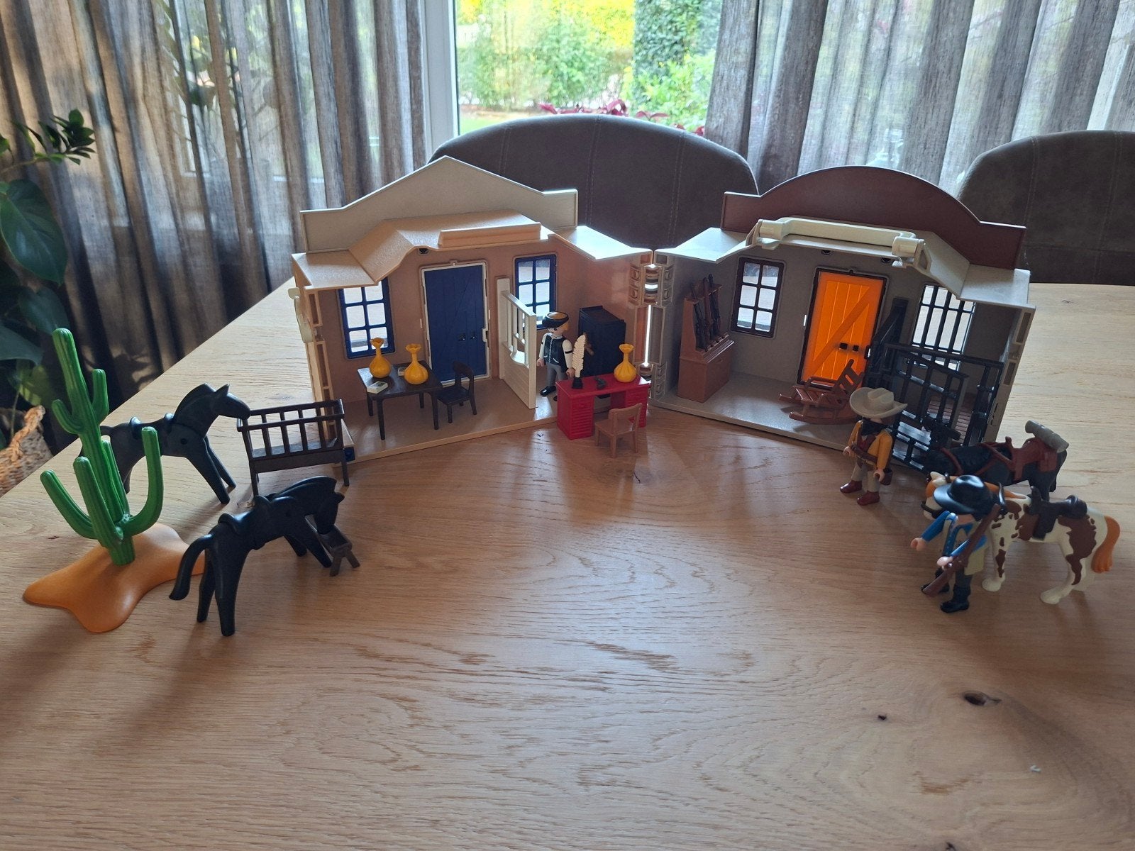 Playmobiel western thema, Kinderen en Baby's, Ophalen of Verzenden, Gebruikt, Complete set, Gebouw