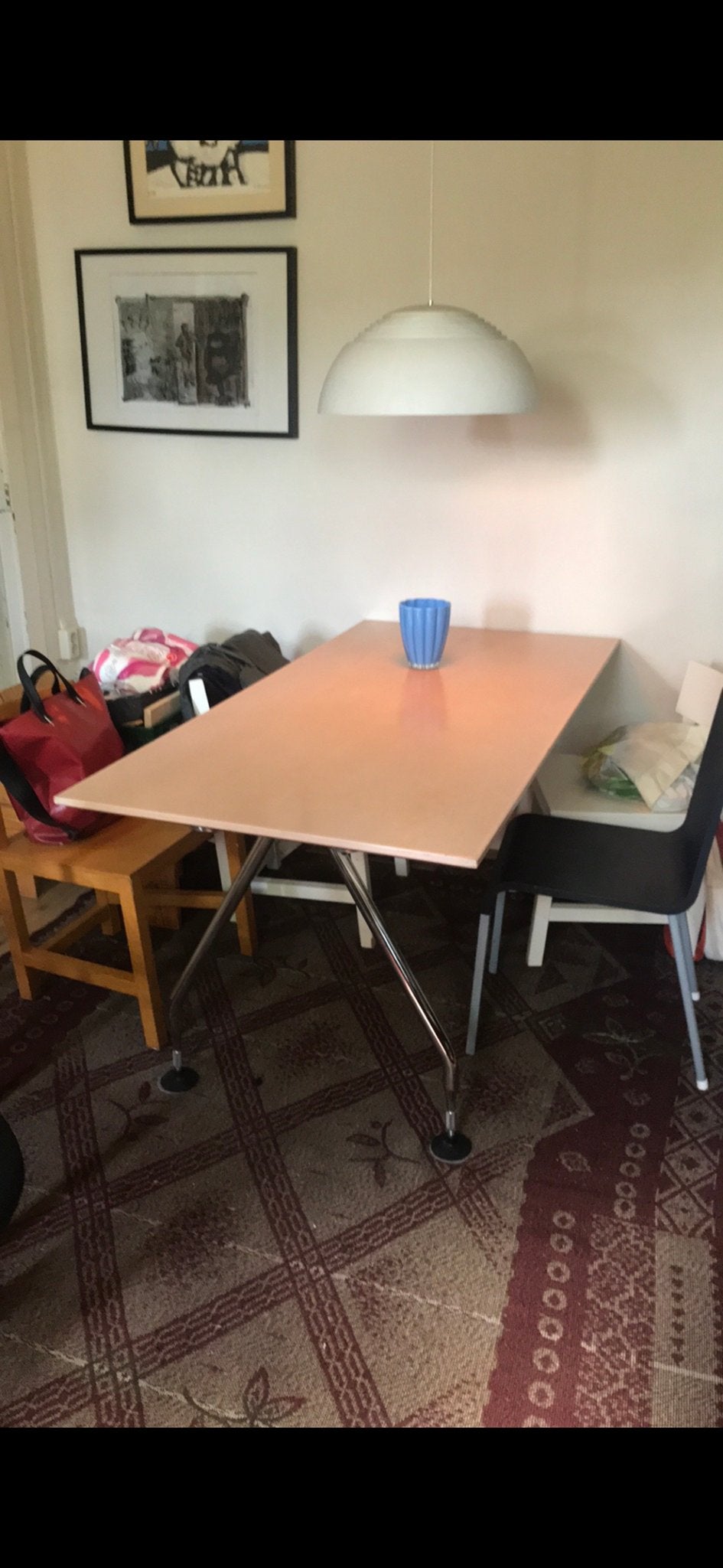 Vitra tafel - Gebruikt, Huis en Inrichting, Ophalen, Gebruikt, 50 tot 100 cm, Vier personen
