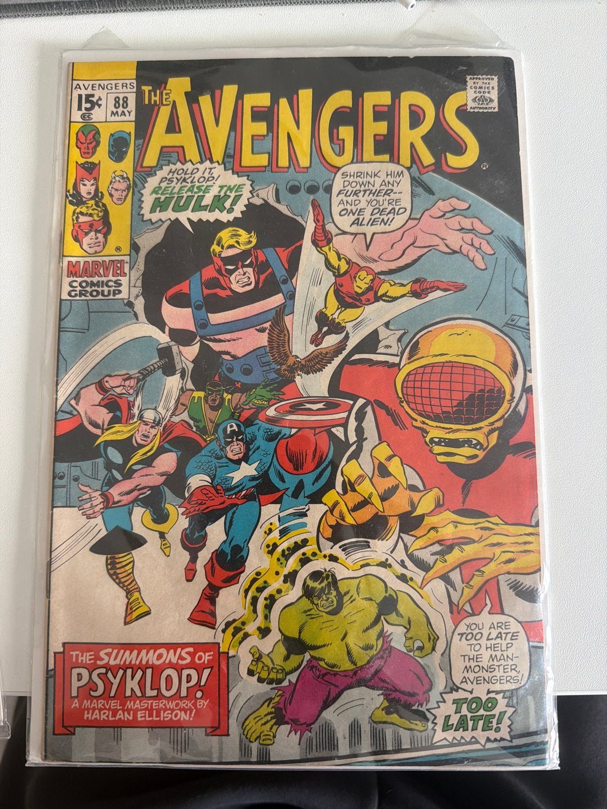 The Avengers #88 (mei 1971) Marvel Comics Group, Boeken, Strips | Comics, Eén comic, Ophalen of Verzenden, Gelezen, Amerika