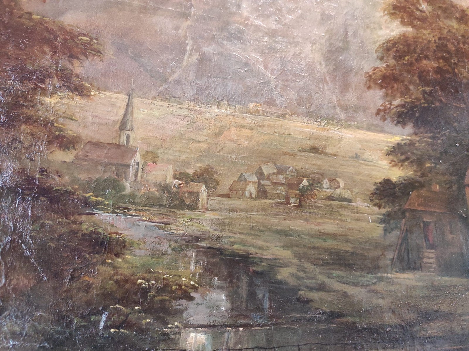 Olieverfschilderij, Ophalen