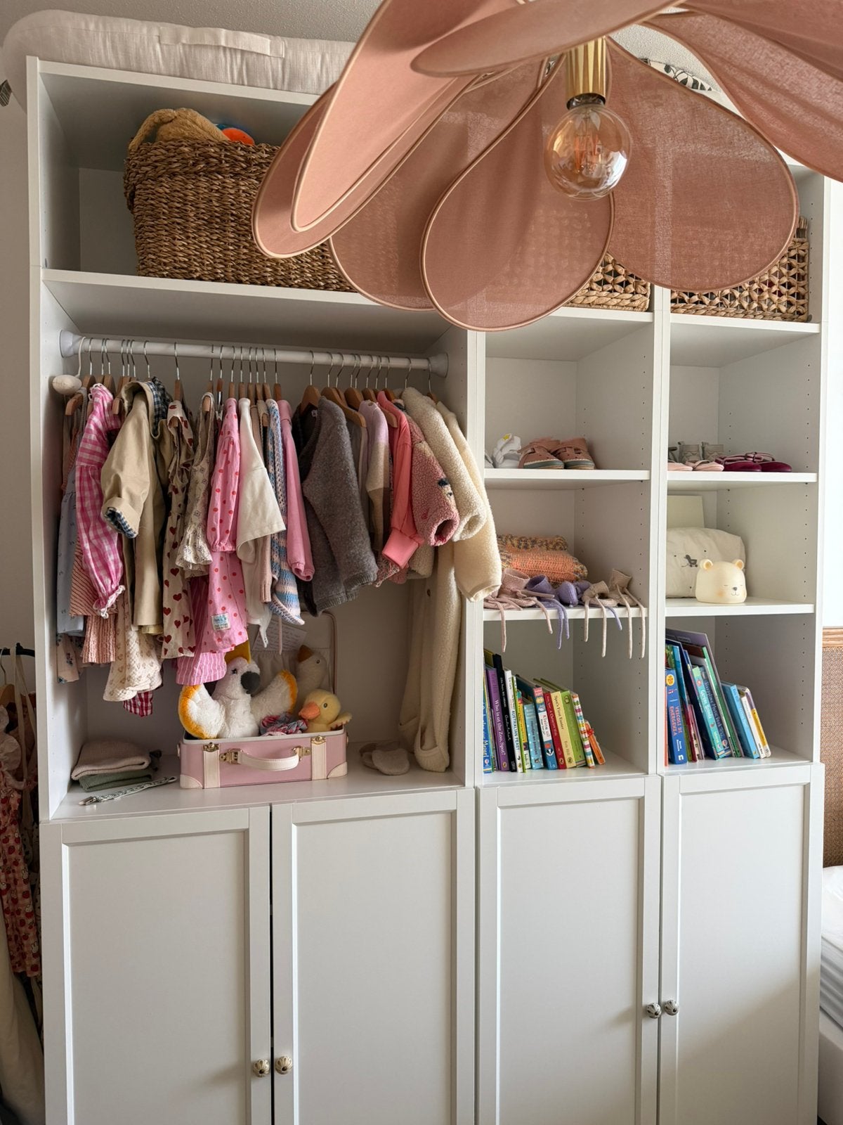IKEA BILLY/OXBERG kastcombinatie wit – babykast / boekenkast, Ophalen, 100 tot 150 cm, Zo goed als nieuw, 150 tot 200 cm
