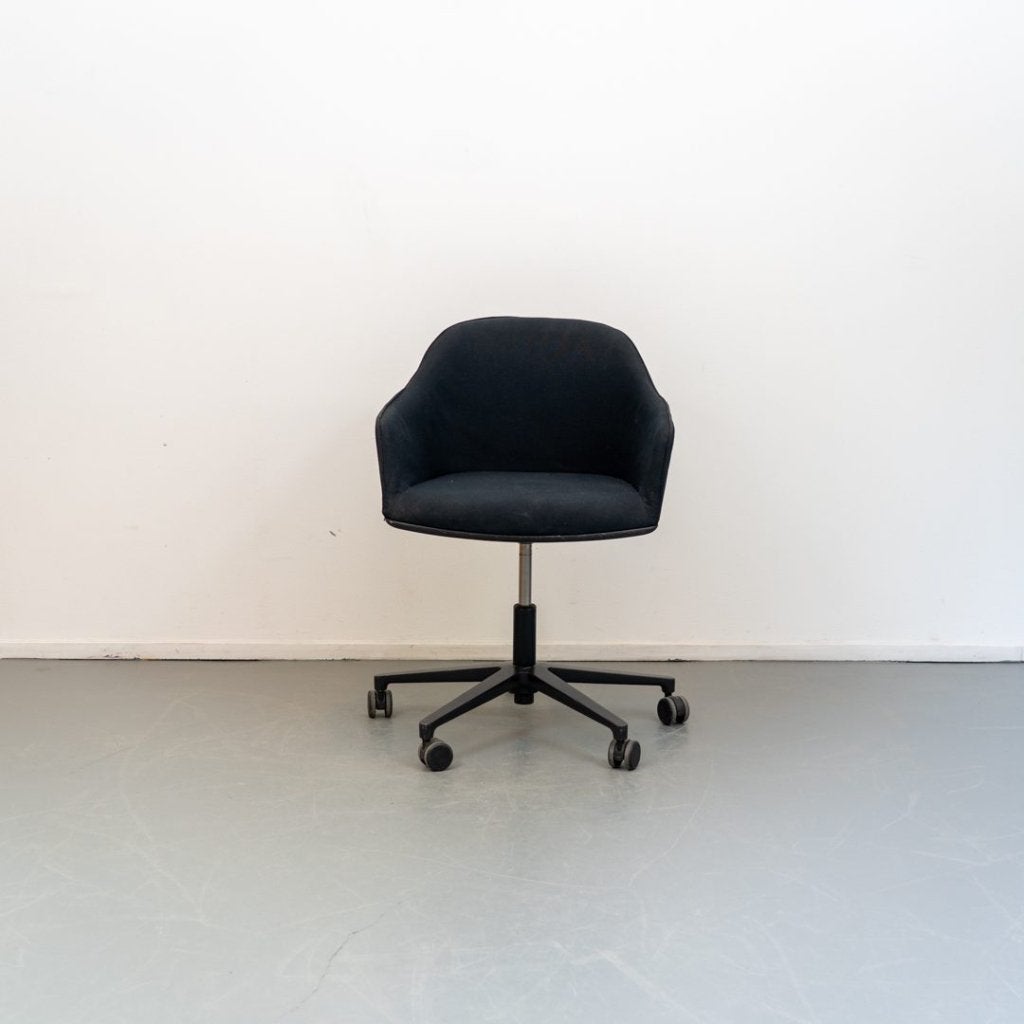 Vitra Softshell Bureaustoel Zwart Stof - Zwart, Niet ingevuld, Zo goed als nieuw, Niet ingevuld, Niet ingevuld