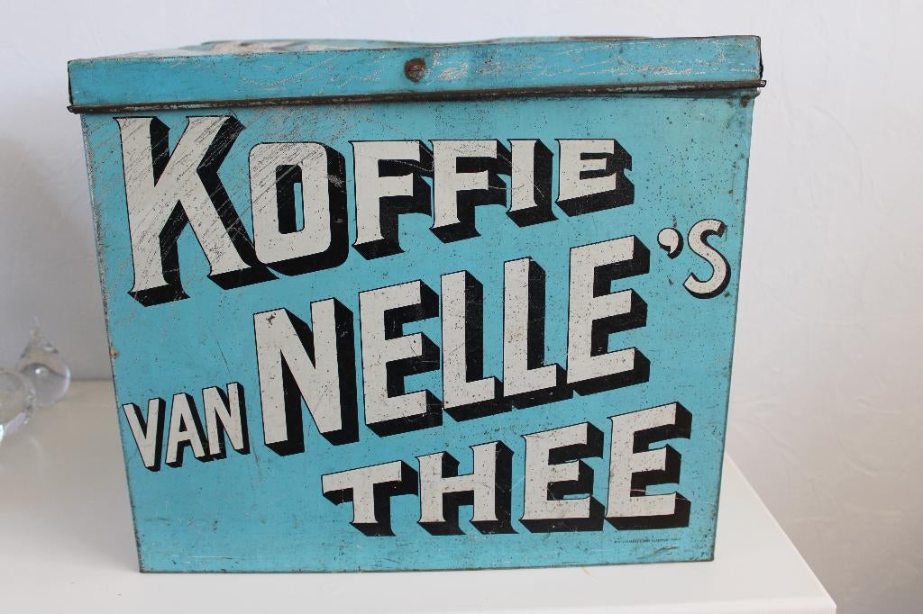 brocante van Nelle koffie/thee blik, Ophalen