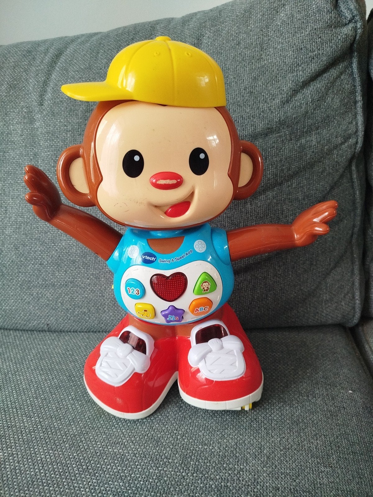 VTech Swing & Speel Aap - Interactief Speelgoed, Ophalen of Verzenden, Zo goed als nieuw, Overige typen, Met geluid