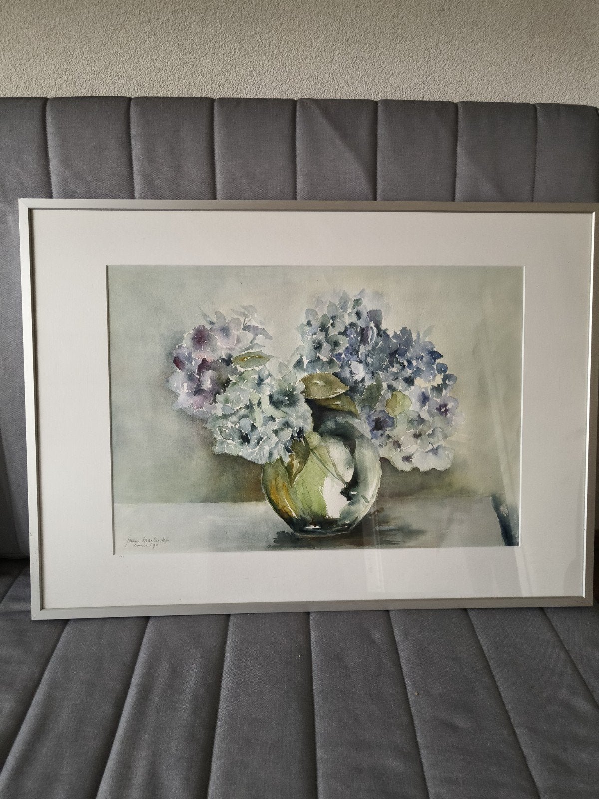 Aquarel schilderij: Bloemen in vaas, Ophalen of Verzenden