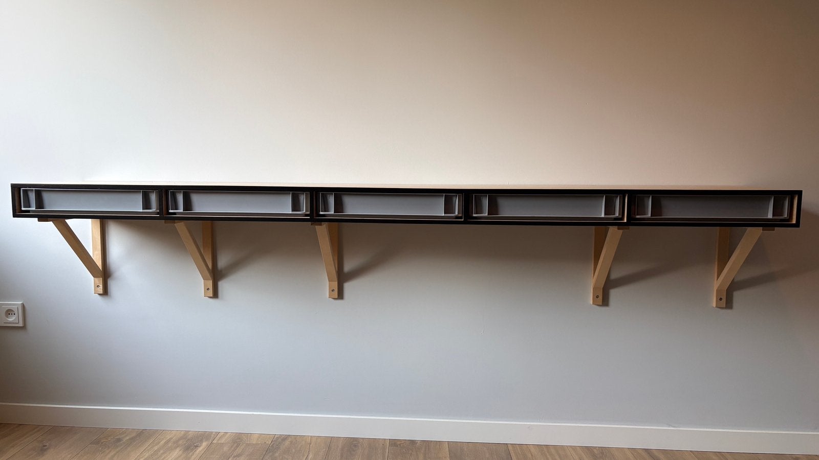 Wand kast meubel met lades, Ophalen, Zo goed als nieuw