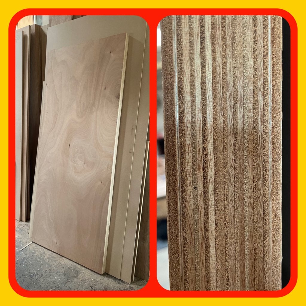 205. Deur Alustabiel Okoumé Multiplex 216x95x 5,4 dik NIEUW, Doe-het-zelf en Verbouw, Ophalen, 120 cm of meer, Nieuw, Buitendeur