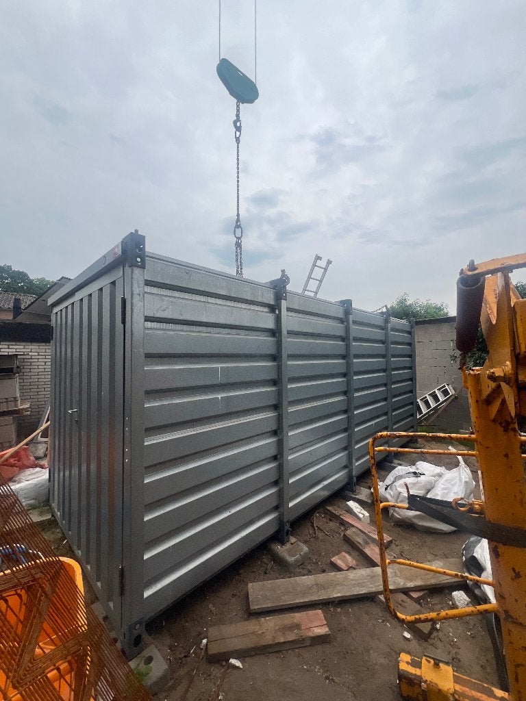Kovobel demontabele materiaalcontainer, Ophalen