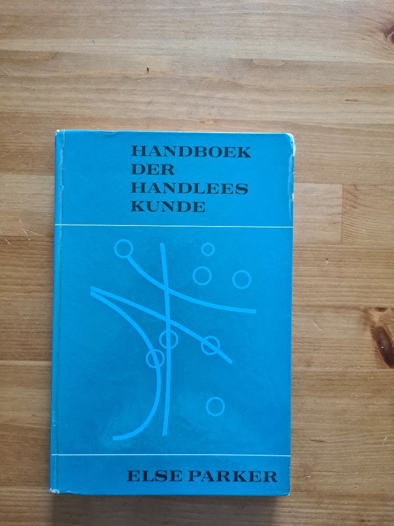 Handboek der Handleeskunde - Else Parker, Gelezen, Achtergrond en Informatie, Spiritualiteit algemeen, Ophalen of Verzenden