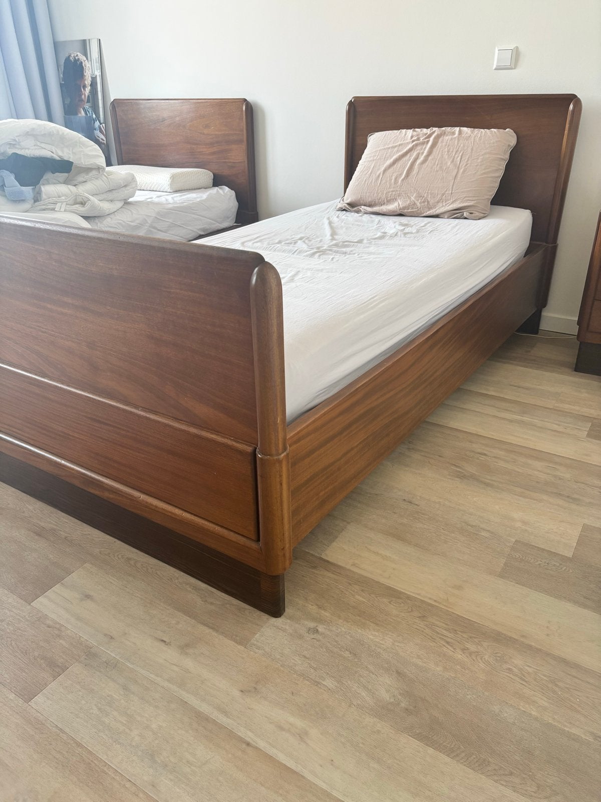 Vintage houten bedden, Ophalen