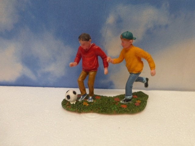 lemax Soccer Season kerstdorp poppetjes voetbal figurines, Ophalen of Verzenden, Zo goed als nieuw