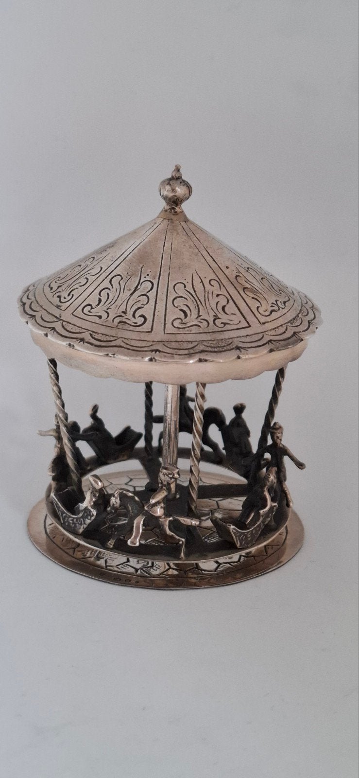 Groot Zilveren Miniatuur Draaimolen - Hollands Gekeurd, Ophalen of Verzenden