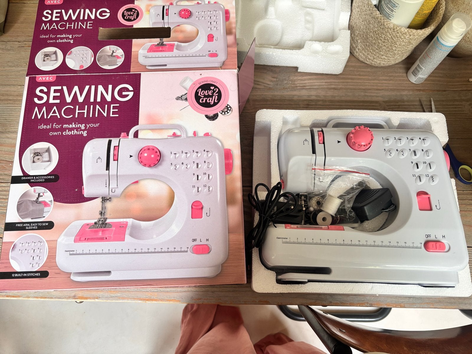 Nieuwe Love2Craft Naaimachine - Ideaal voor beginners, Ophalen of Verzenden, Nieuw, Naaimachine, Overige merken