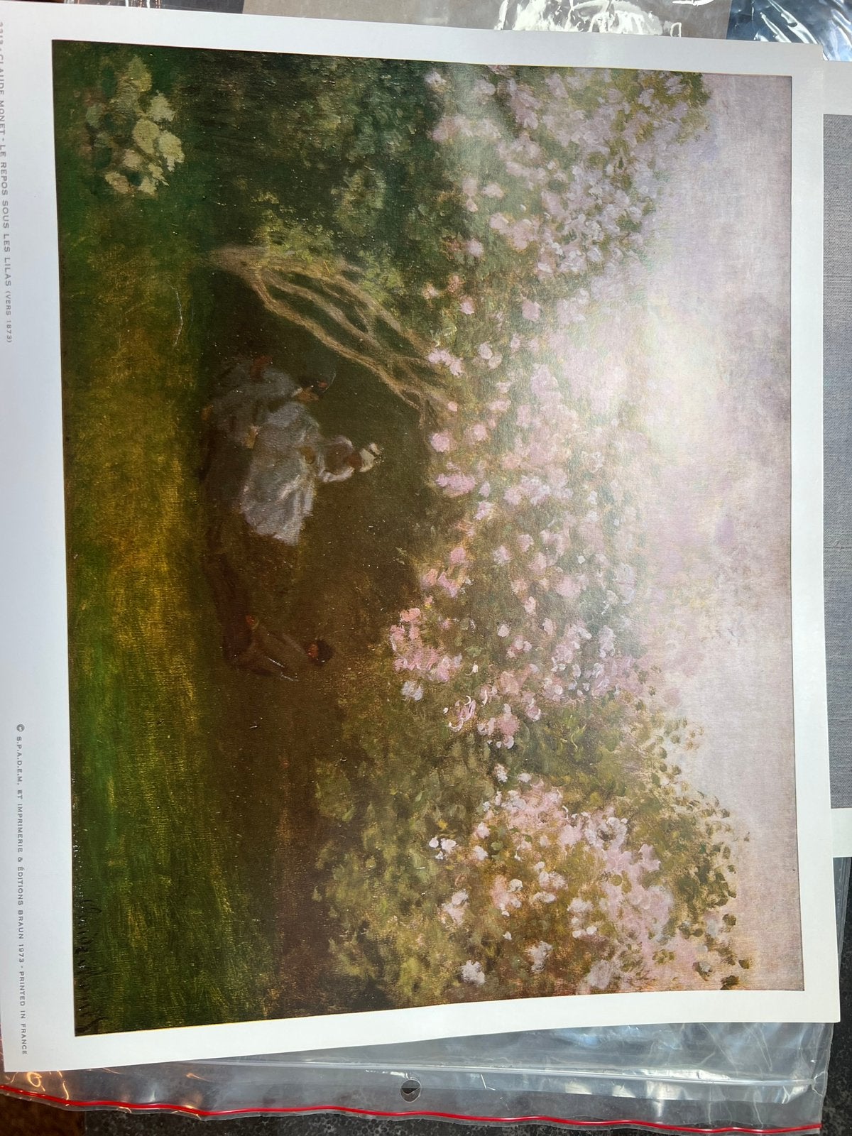 Print van schilderij van Claude Monet, Antiek en Kunst, Ophalen of Verzenden