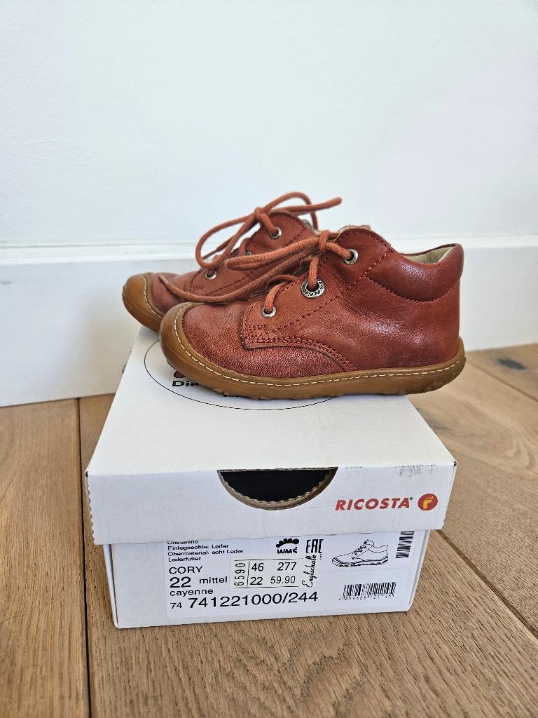 Kinderschoenen Ricosta Pepino Maat 22 rood bruin, Gebruikt, Jongen of Meisje, Schoenen, Ophalen of Verzenden
