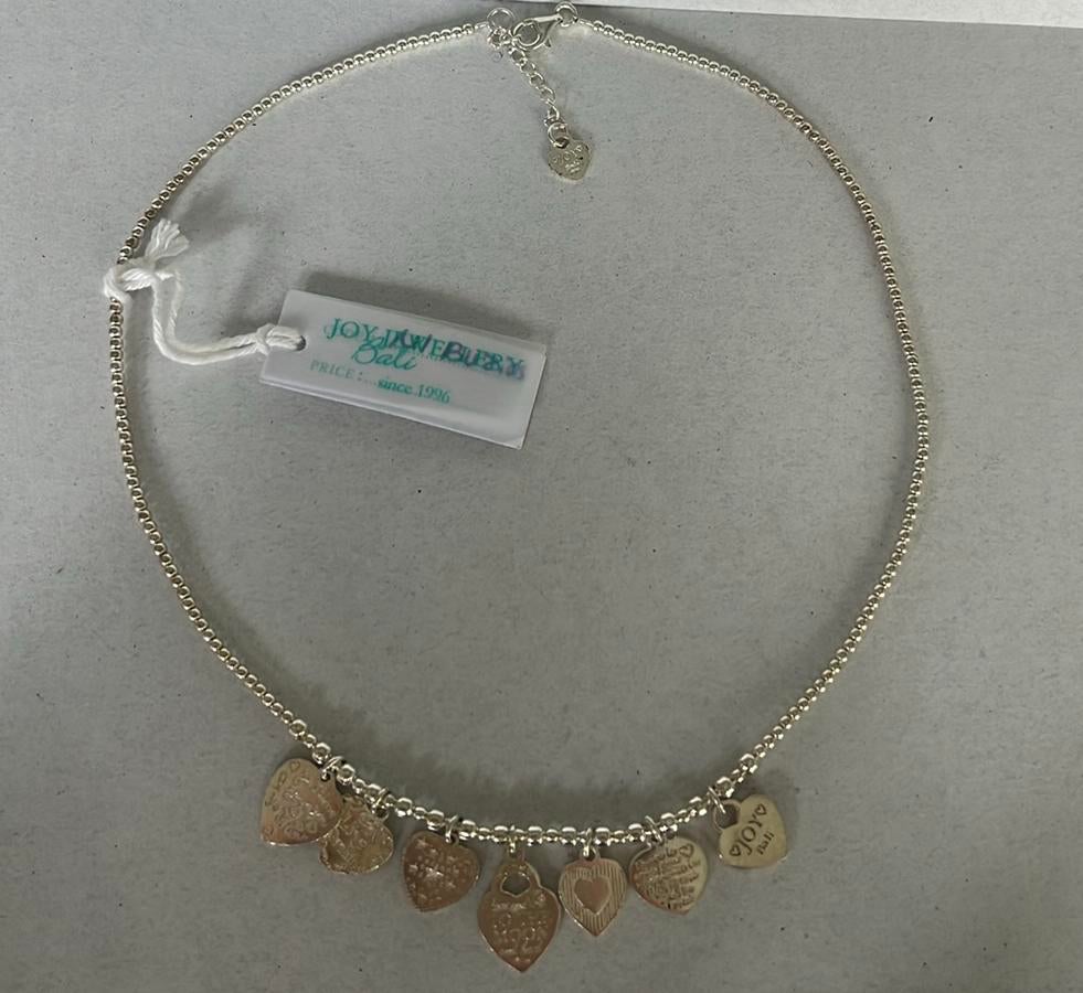 Joy jewellery zilveren bedel ketting buzios, Ophalen of Verzenden, Zo goed als nieuw, Zilver, Verstelbaar