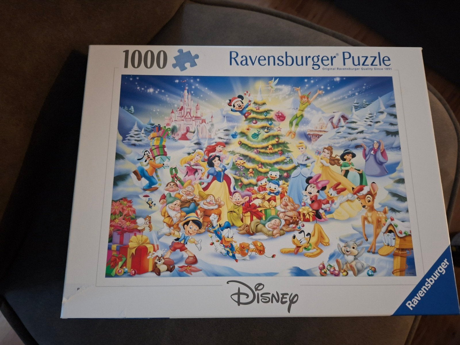Ravensburger Disney Kerstpuzzel 1000 stukjes, Ophalen of Verzenden, 500 t/m 1500 stukjes, Nieuw, Legpuzzel