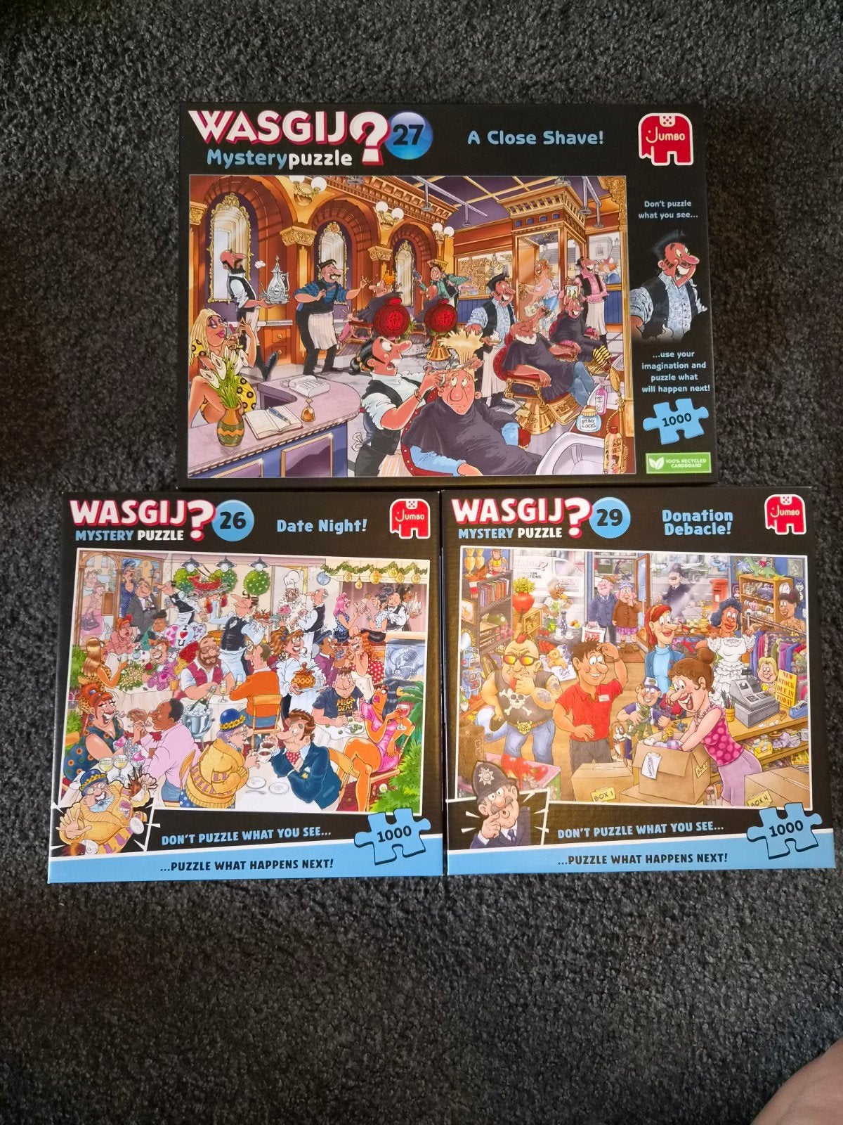 13 Wasgij puzzels 500 / 950 en 1000 stukjes, Hobby en Vrije tijd, Denksport en Puzzels, Ophalen of Verzenden, 500 t/m 1500 stukjes