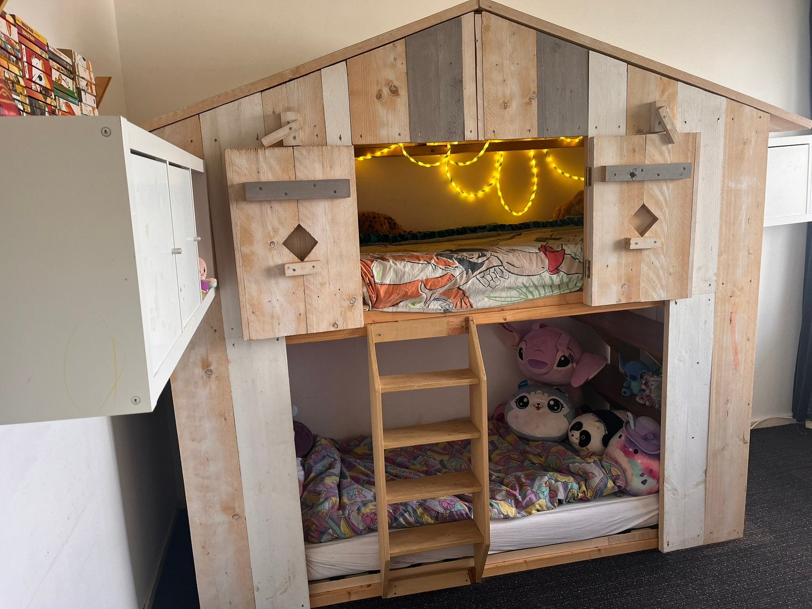 Boomhut, Kinderen en Baby's, Kinderkamer | Stapelbedden en Hoogslapers, Ophalen, Gebruikt, Hoogslaper