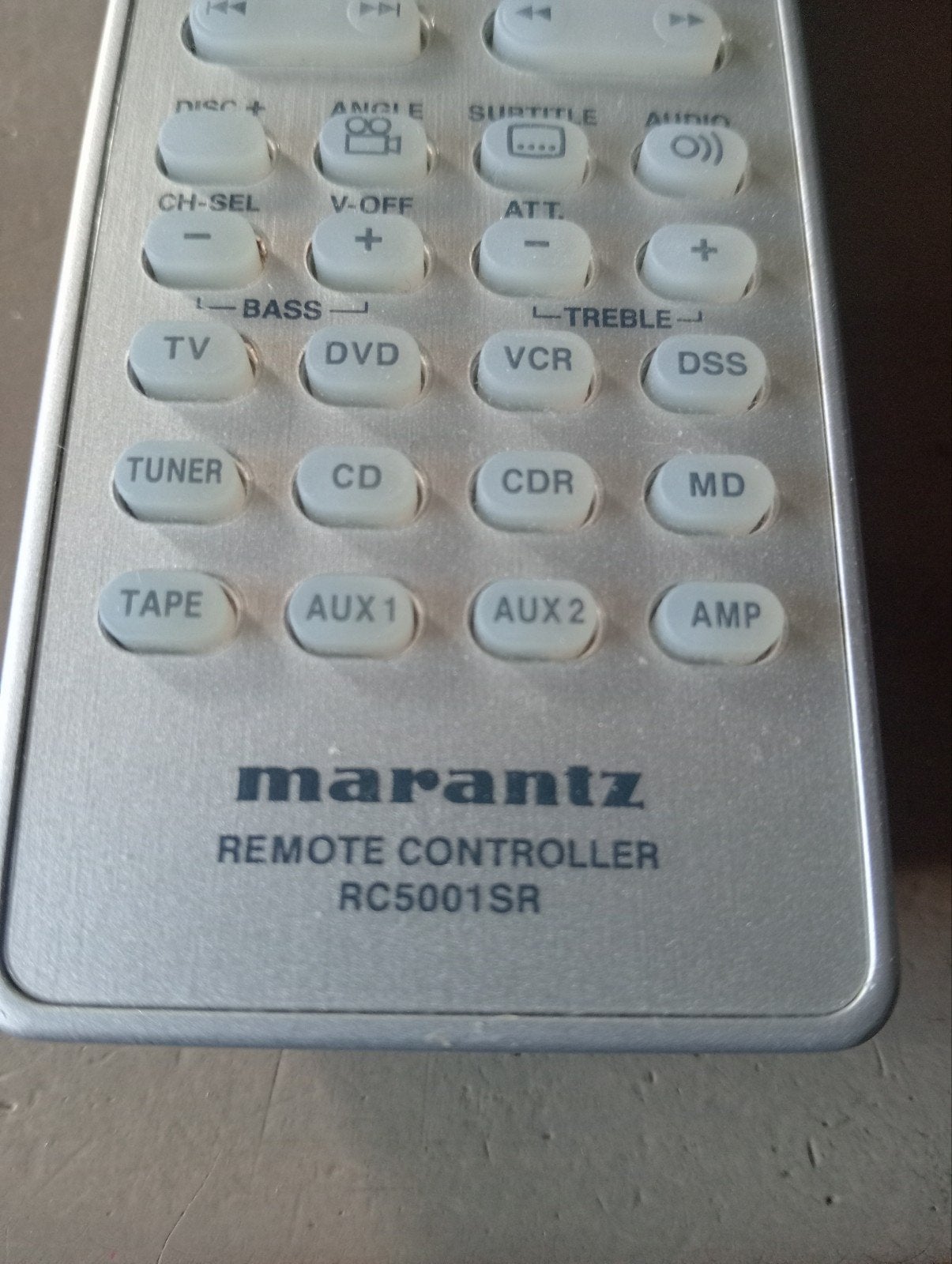 marantz afstandsbediening, Ophalen