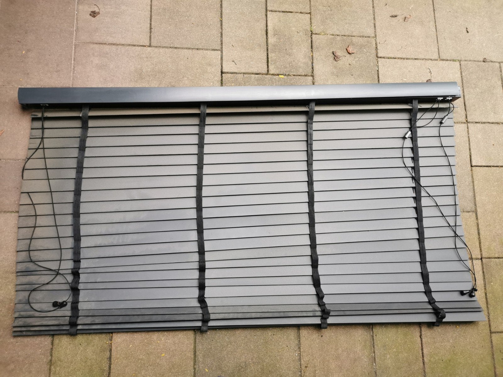 Jaloezie antraciet 177x110, lamel 5cm, werkend, gratis, Ophalen, Jaloezie, 177 cm, 110 cm