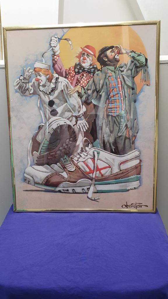 Oberstein schilderij met 3 clowns, Ophalen, Schilderij