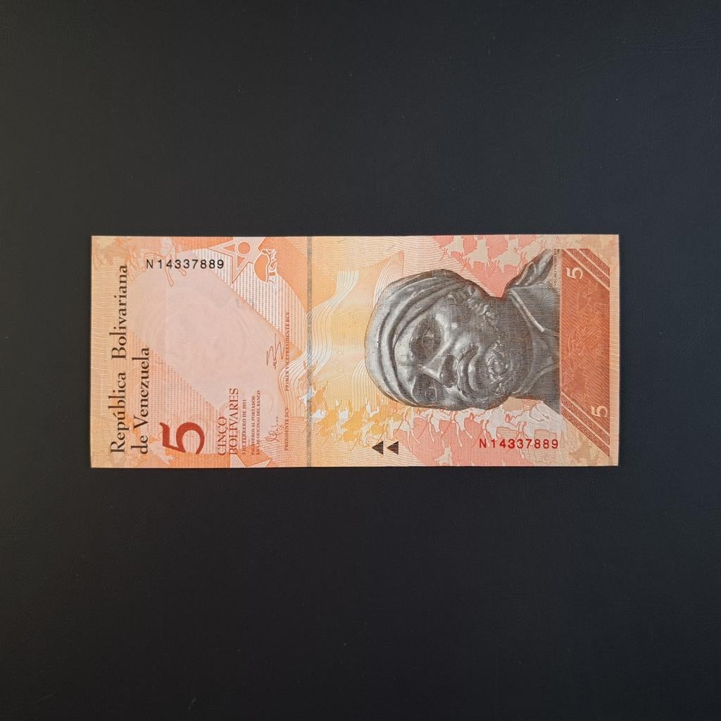 5 bolivar Venezuela #034, Postzegels en Munten, Bankbiljetten | Amerika, Verzenden, Zuid-Amerika, Los biljet