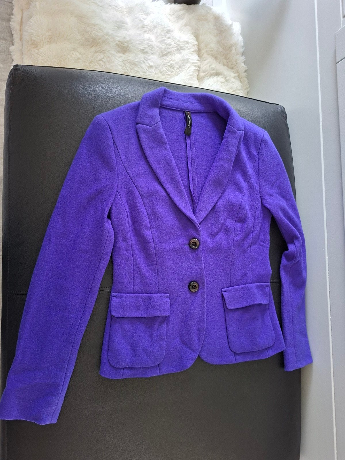 marc cain wollen blazer maat 36, Ophalen, Zo goed als nieuw, Maat 36 (S)