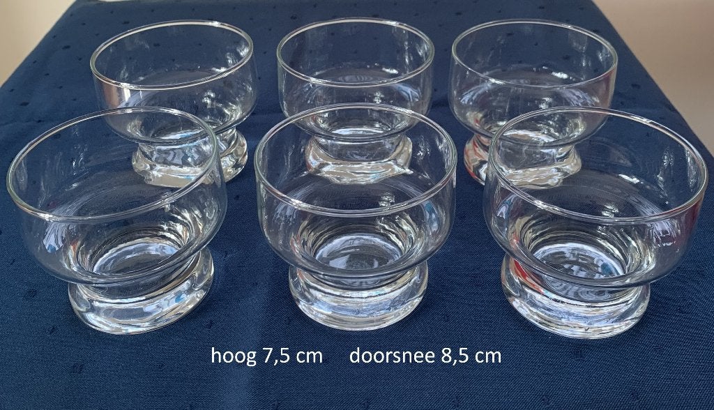 bowlglazen, punchglazen, ijs- vruchten- toetjesglas, glazen, Glas of Glazen, Ophalen of Verzenden, Overige stijlen, Glas