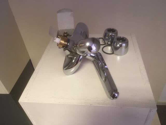 320. Badmengkraan GROHE Grohtherm Ergomix, Ophalen of Verzenden, Nieuw, Wit, Handdoek