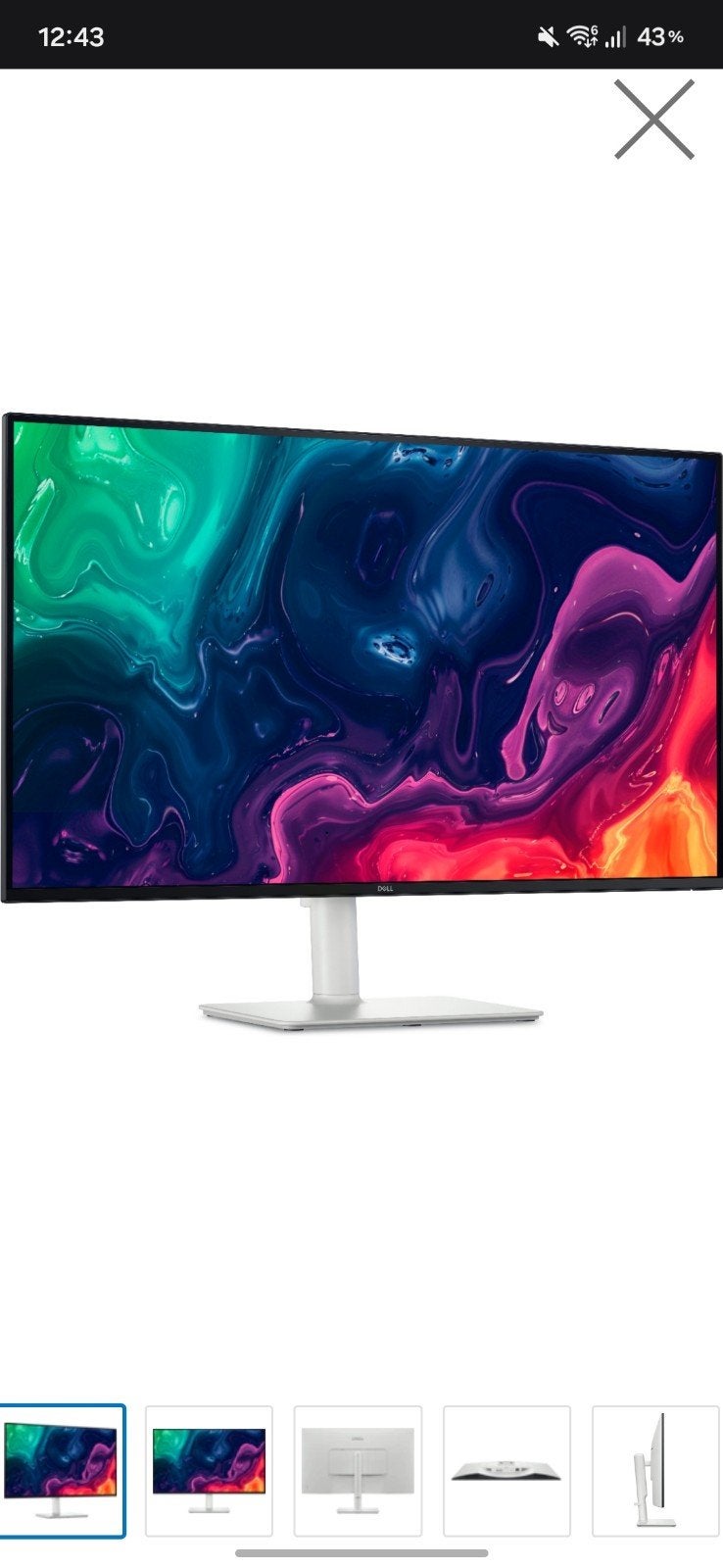 Dell Monitor - 4K 32 inch 120hz, Ophalen, IPS, 101 t/m 150 Hz, Dell