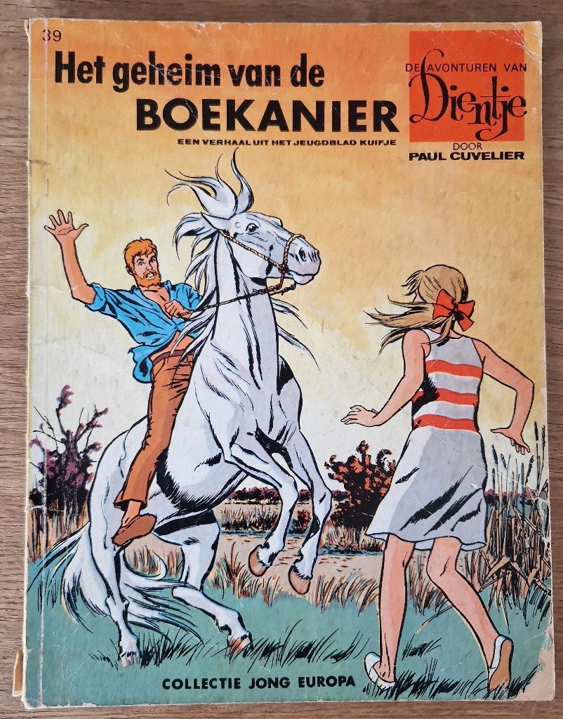 Dientje - Het geheim van de boekanier -39-1e dr(1966) Strip, Eén stripboek, Ophalen of Verzenden, Gelezen