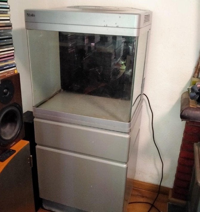 Red Sea Zee Aquarium 130D met kast en electronische kap, Dieren en Toebehoren, Ophalen, Inclusief deksel, Gebruikt, Leeg aquarium