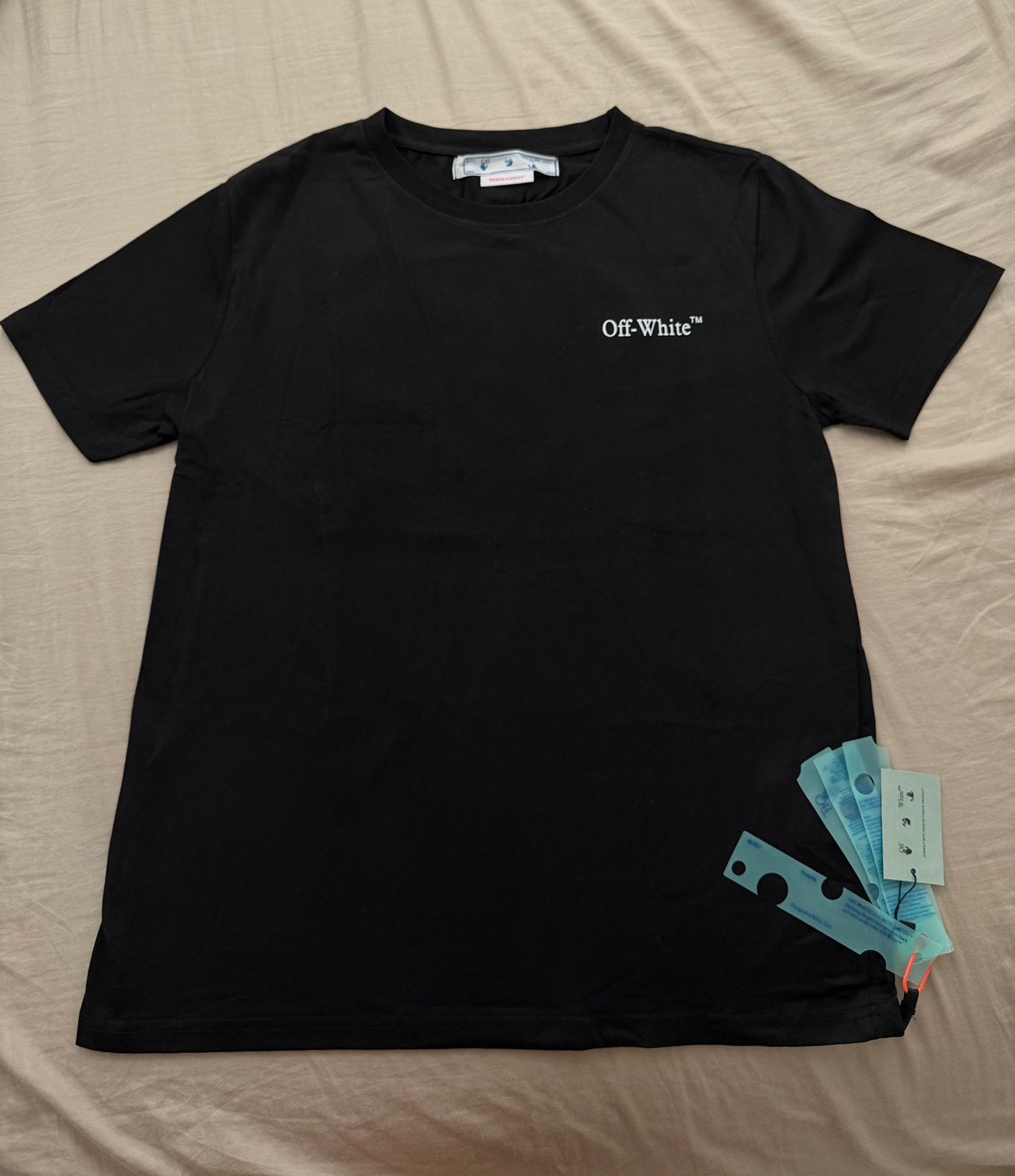 Off white tshirt black, Verzenden, Zo goed als nieuw, Zwart