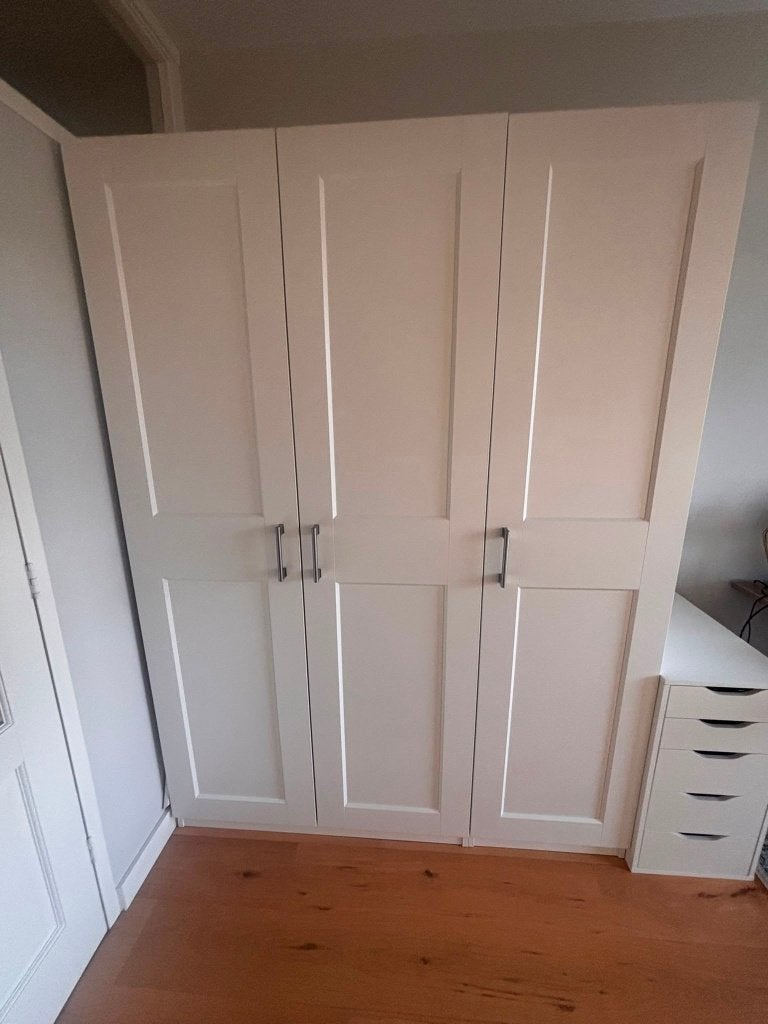 ZGAN PAX kast wit 150x60x201, Ophalen, Met deur(en), 200 cm of meer, 50 tot 100 cm
