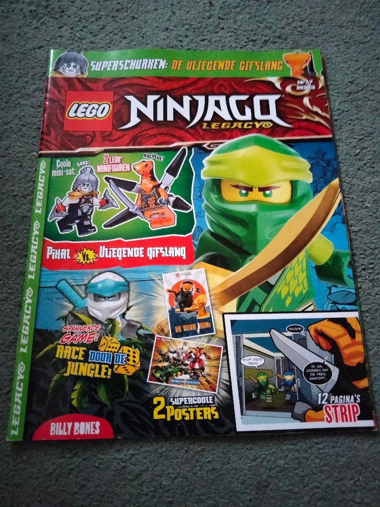 LEGO Ninjago Legacy Tijdschrift met Minifiguren, Ophalen, Lego, Nieuw, Inclusief minifiguren