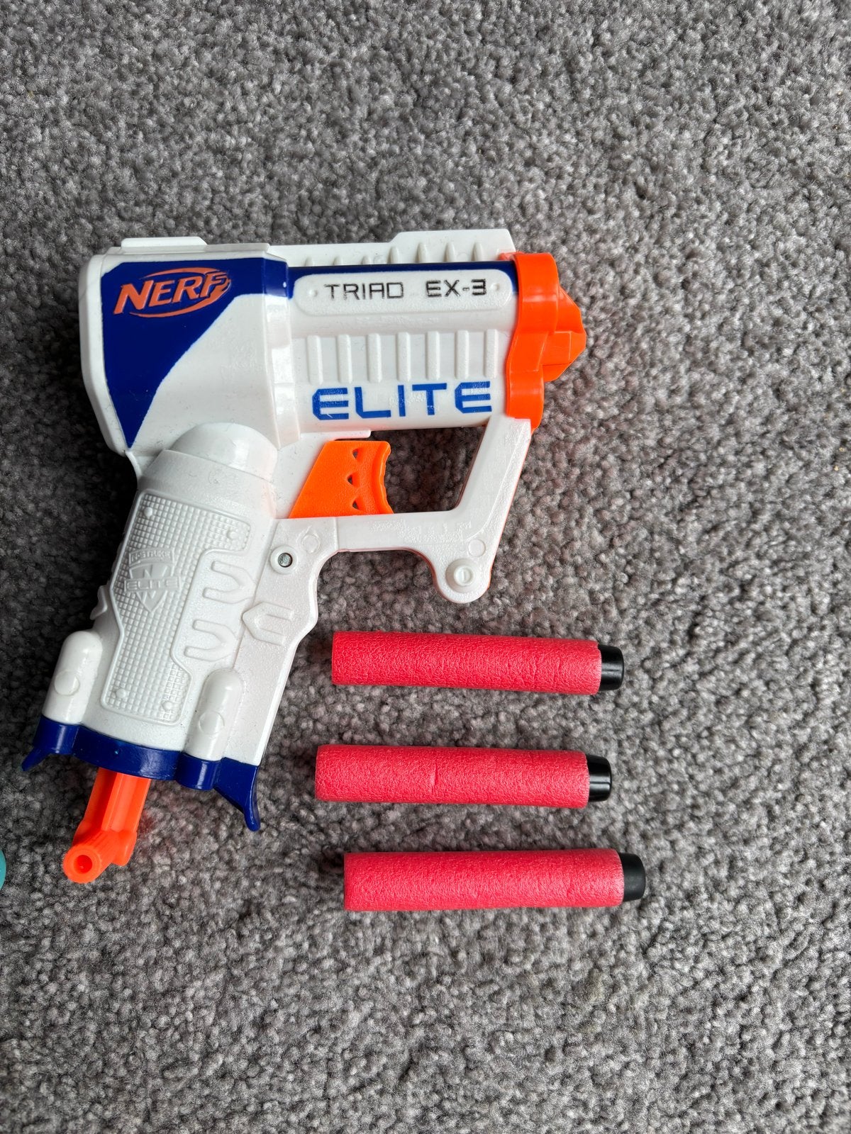 Nerf Elite Triad EX-3 - Zo goed als nieuw, incl. 3 pijltjes, Ophalen of Verzenden, Zo goed als nieuw