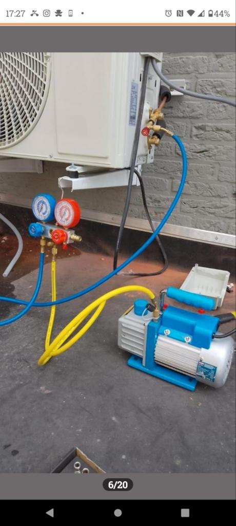 Aircopomp / vacuümpomp te huur €25 per dag, Ophalen of Verzenden, Wandairco, Minder dan 60 m³, 3 snelheden of meer