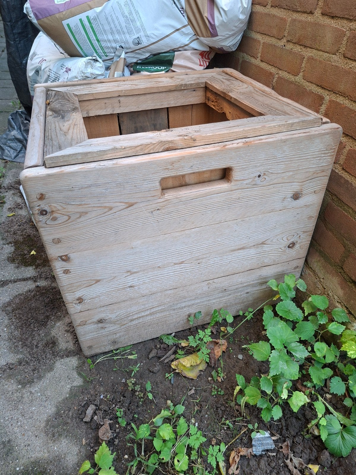 2 stevige houten bakken, Ophalen, Hout, Overige typen