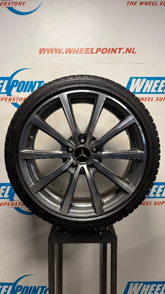 19" Brock Velgen Mercedes C-klasse W205 C43 AMG Winterbanden, Auto-onderdelen, Banden en Velgen, 19 inch, Gebruikt, 255 mm, Banden en Velgen