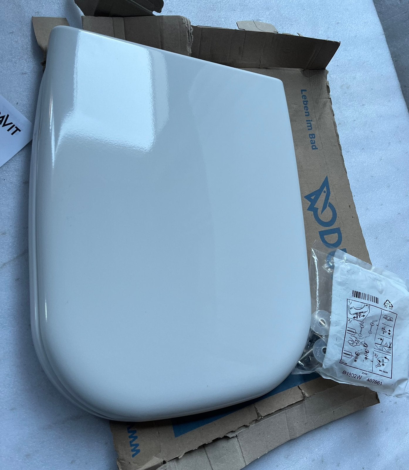 Duravit WC bril (D-vorm), Huis en Inrichting, Ophalen of Verzenden, Nieuw, Wit