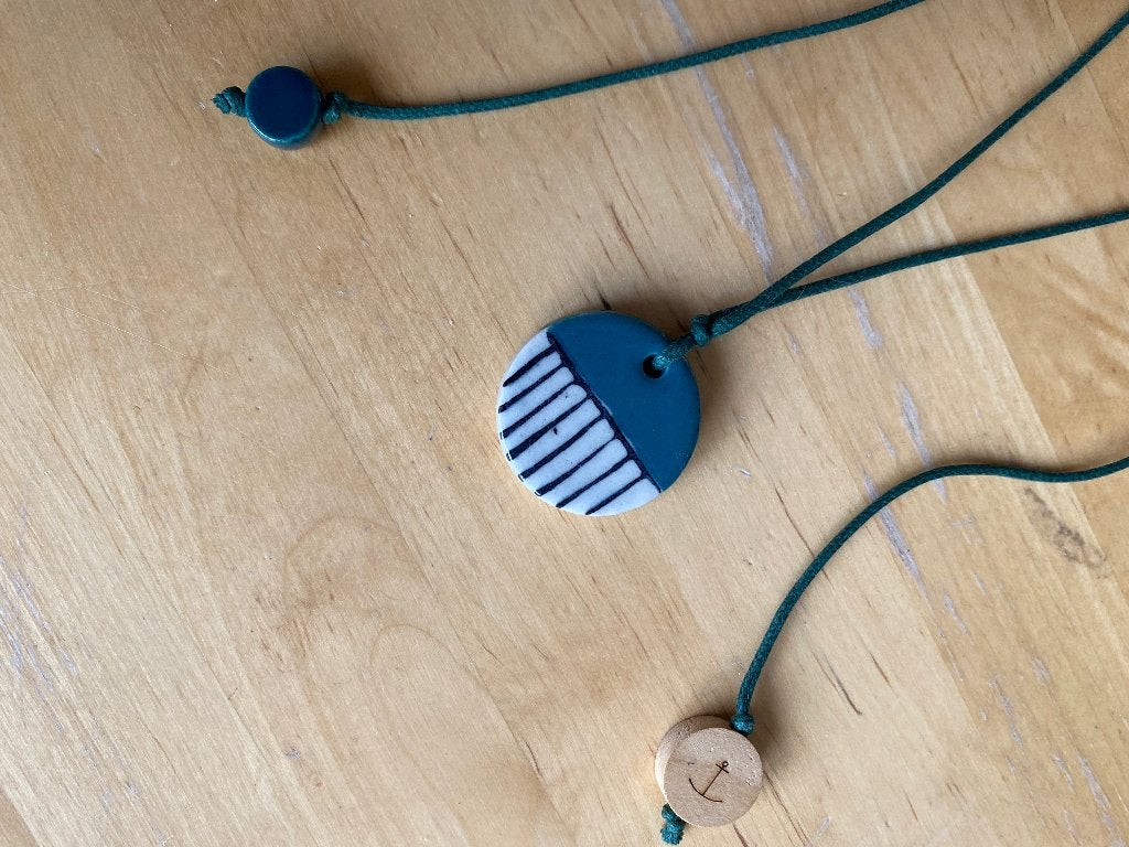 Nieuw Seasalt Cornwall Ketting handgemaakt, Nieuw, Ophalen of Verzenden, Groen, Overige materialen