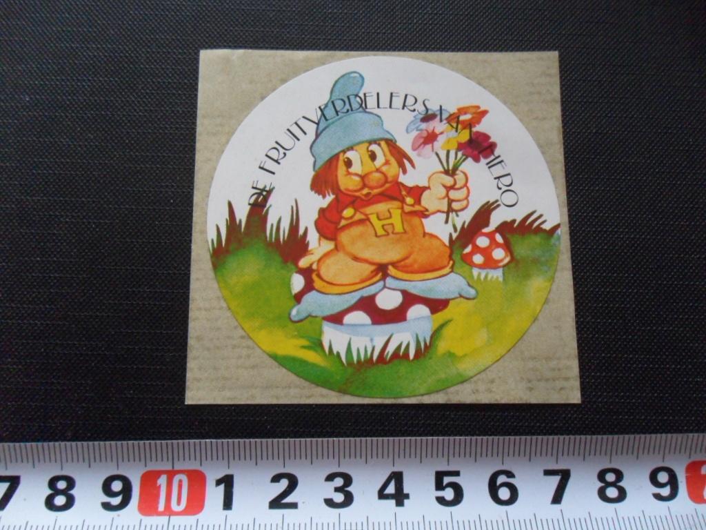 sticker Kabouter De fruitverdelers van HERO, Verzamelen, Stickers, Ophalen, Zo goed als nieuw
