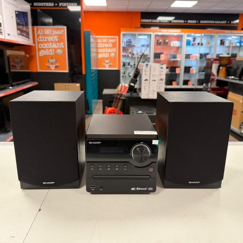 Sharp XL-B517D Black Stereo Set, Sharp, Zo goed als nieuw, https://global.sharp/contact/, 1 Takumi-cho, Sakai-ku, Sakai City, Osaka 590-8522, Japan