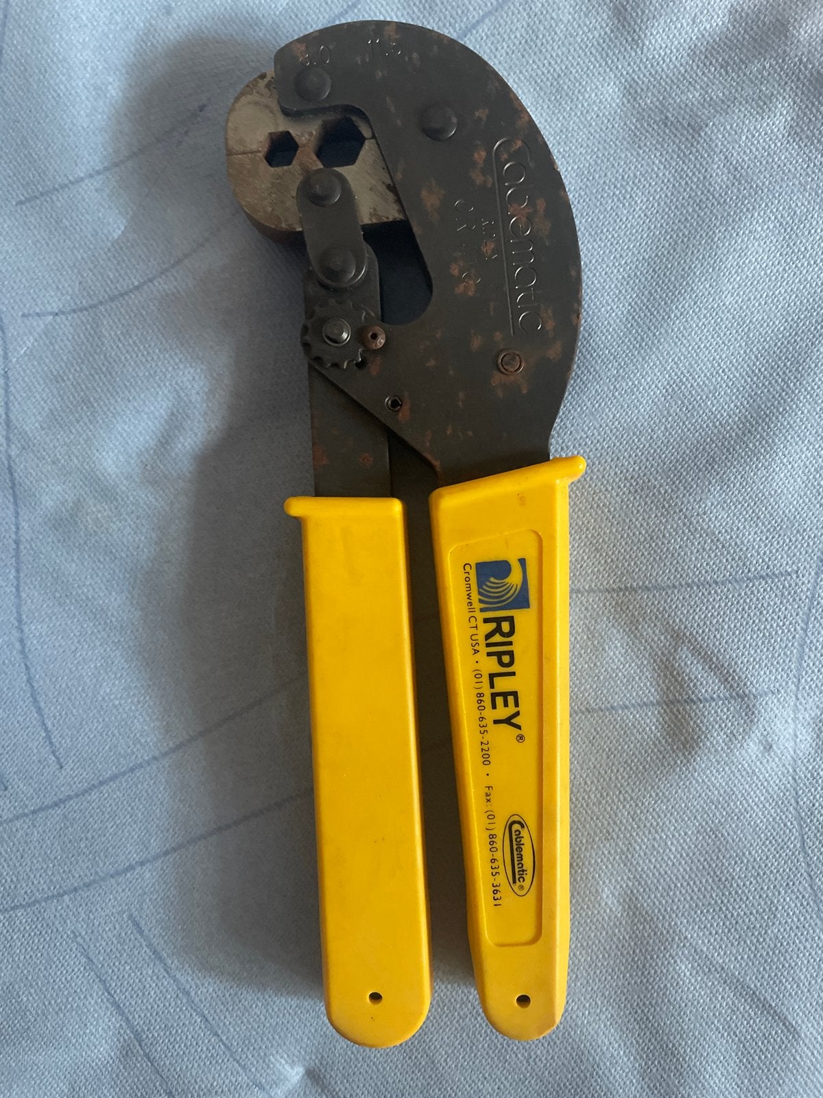 Ripley Cablematic krimptang, Ophalen, Gebruikt