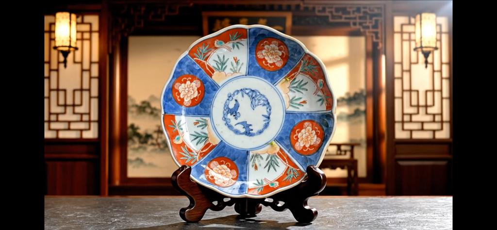 Antiek Japans Imari Porseleinen Bord - Handbeschilderd, Ophalen of Verzenden